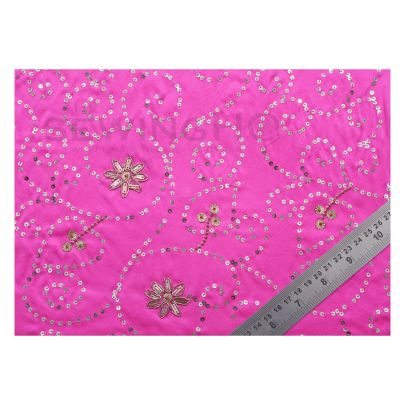 Aimee Embroidery - spiral designed needlework with metal wires, sequins and beads