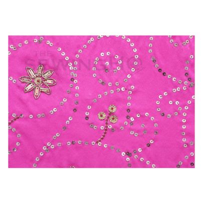 Aimee Embroidery - spiral designed needlework with metal wires, sequins and beads