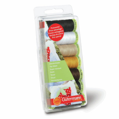 Gutermann Top Stitch Thread Set 7x 30m - Assorted Colours