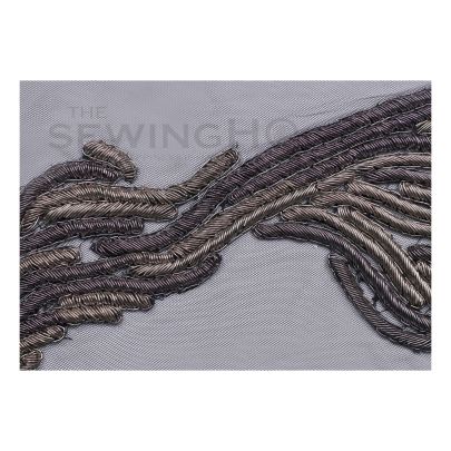 Alena Metal Embroidery - curling effect and unique use of metal wires