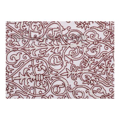 Ariana Whitework Embroidery - whitework highlighted with caramel brown shade