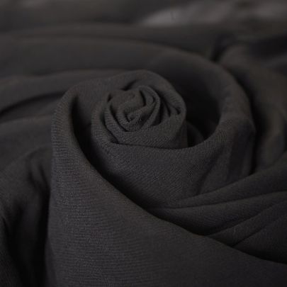 Rayon Georgette in Black (120 x 65cm)