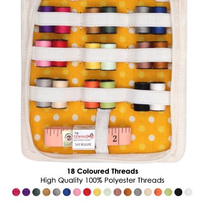 Beautiful White Canvas Sewing Kit