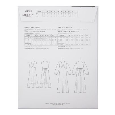 Liberty Sewing Patterns - Beatrix Maxi Dress 