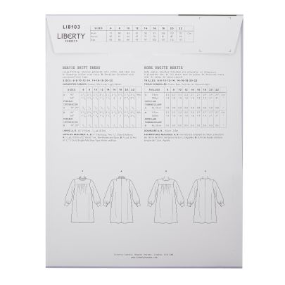 Liberty Sewing Patterns - Bertie Shift Dress 
