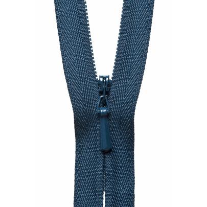 YKK Concealed Zip- Navy 20cm