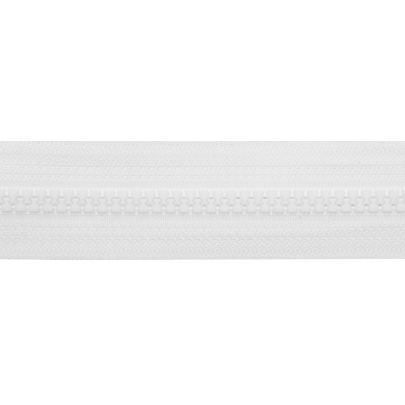 20cm YKK Vislon Sports Open End Zip in White