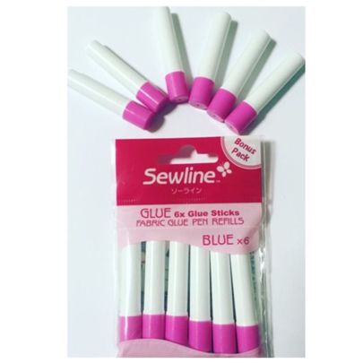  Sewline Blue Refill for Glue Pen - 6 Pack Blue 
