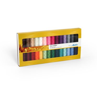 Mettler Poly Sheen 200m- Standard Selection Thread Kit 28 Pack