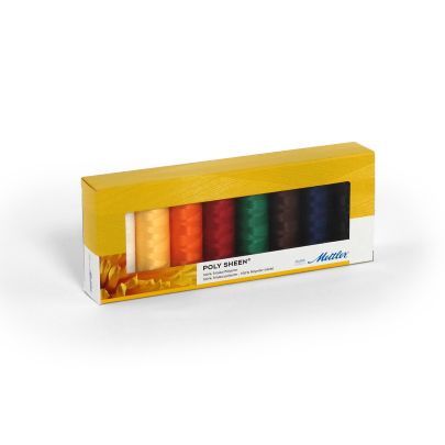 Mettler Poly Sheen 200m- Standard Selection Thread Kit 8 Pack