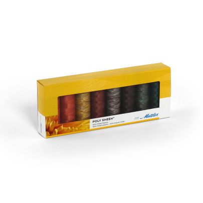  Mettler Poly Sheen 200m- Autumn Selection Thread Kit 8 Pack