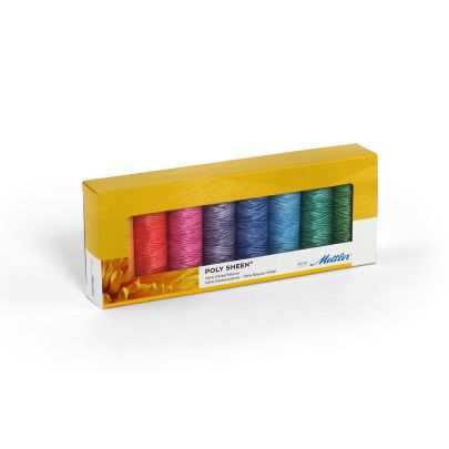 Mettler Poly Sheen 200m- Pastels Selection Thread Kit 8 Pack