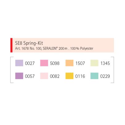 Mettler Seralon 200m- Spring Selection Thread Kit 8 Pack