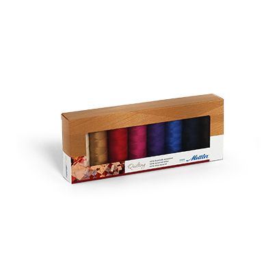  Mettler Silk Finish Cotton 200m- Quilting Selection Thread Kit 8 Pack