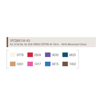  Mettler Silk Finish Cotton 200m- Quilting Selection Thread Kit 8 Pack