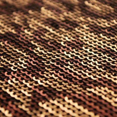 100% Polyester Mesh with Sequin Leopard Print Embellishments