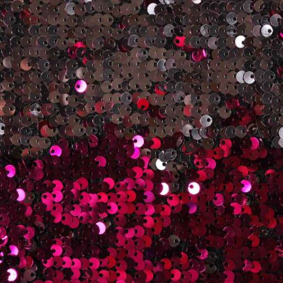 100% Polyester Mesh with Sequin Pink & Silver Embellishments
