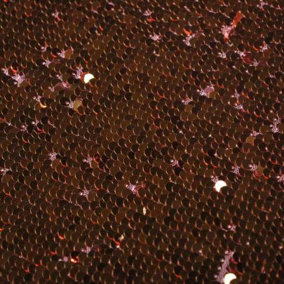 100% Polyester Mesh with Sequin Rose Gold & Gold Embellishments