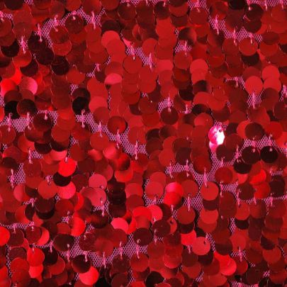 100% Polyester Mesh with Sequin Dark Pink Embellishments