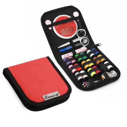 Sewing Kit in Smooth Red