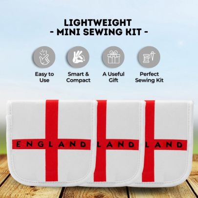 White and Red Lightweight Sewing Kit