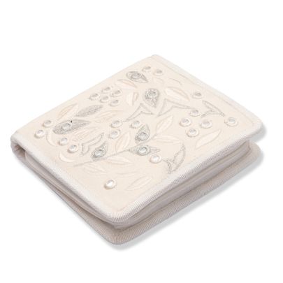 Beautiful White Canvas Sewing Kit