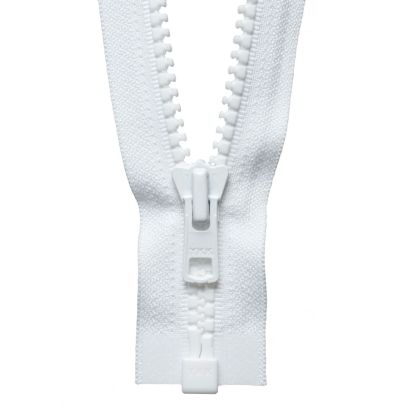 YKK Vislon Heavyweight Open-End Zip- White 51cm