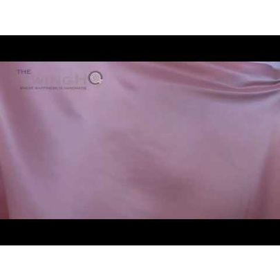 100% Silk Satin Fabric- Crepe Pink