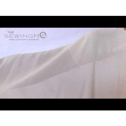 100% Silk Georgette- Ivory Parchment