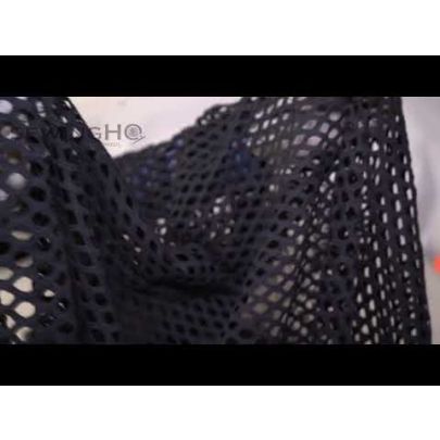 Black Diamond Pattern Cotton Corded Lace