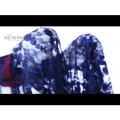 French Chantilly Lace- Midnight Blue