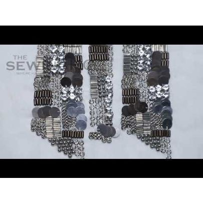 Aileen Coin Embroidery - Ornamented with a multitude of beads