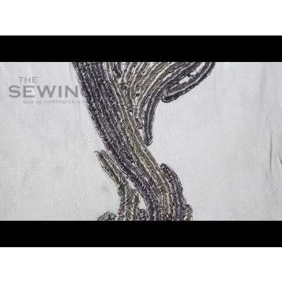 Alena Metal Embroidery - curling effect and unique use of metal wires