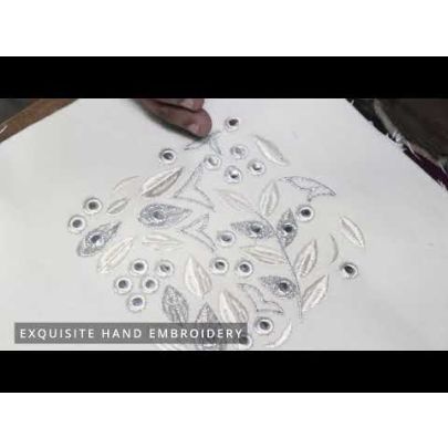 Beautiful White Canvas Sewing Kit