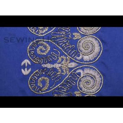 Aniya Fusion Embroidery - exquisite needlework is a fusion of yarn and metal wires