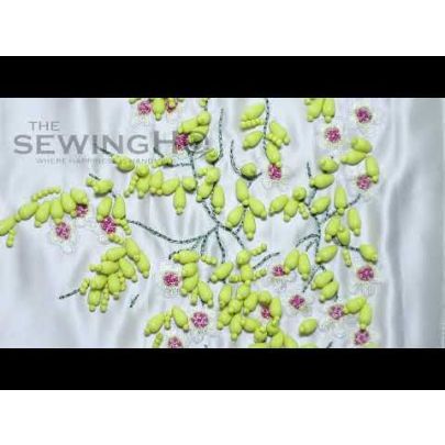 Aria Fusion Embroidery - stumpwork is a fusion of thread and bead embroidery