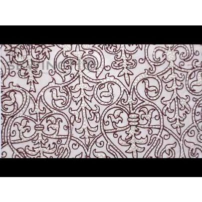 Ariana Whitework Embroidery - whitework highlighted with caramel brown shade