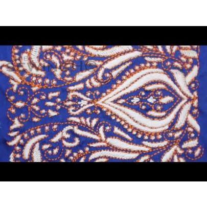 Aubree Thread Embroidery - satin stitch, running stitch, and French knots