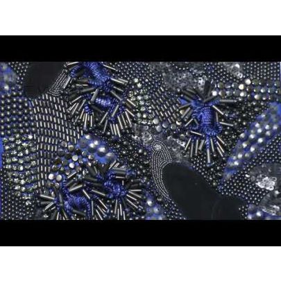 Aysia Fusion Embroidery - fusion of beauty with silk thread and an array of shimmering metal beads