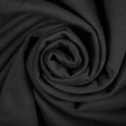 Rayon Jersey Fabric Black (Remnant-135cmx130cm) 