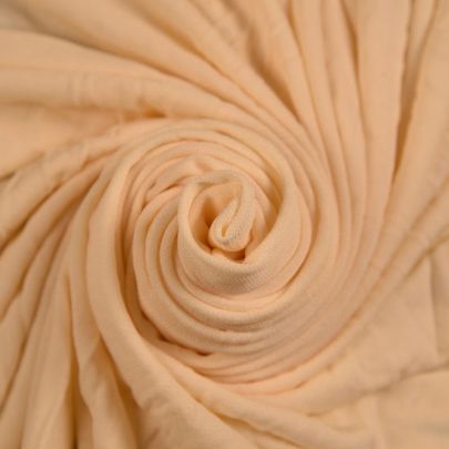 Rayon Crepe Cream Stretch Fabric (Remnant Piece 370 cm x 130 cm) 