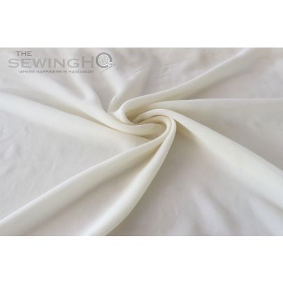 100% Silk Georgette- Ivory