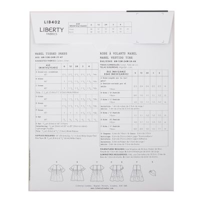 Liberty Sewing Patterns - Mabel Tiered Dress