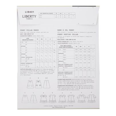 Liberty Sewing Patterns - Penny Collar Dress