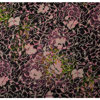 Polyester Crepe de Chine Floral Print Fabric