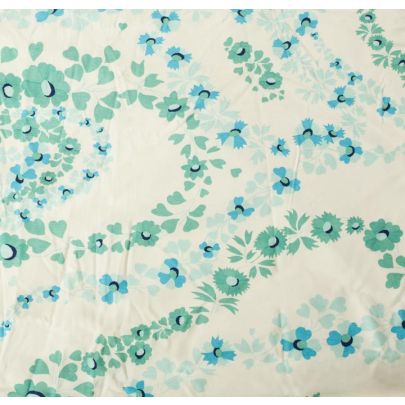 Liberty Art Fabric, Aqua Florals (sold as 1.3m X .35m piece) 