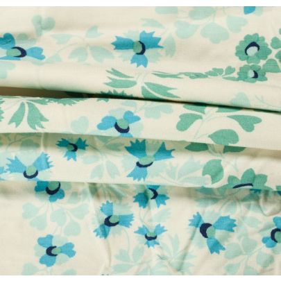 Liberty Art Fabric, Aqua Florals (sold as 1.3m X .35m piece) 