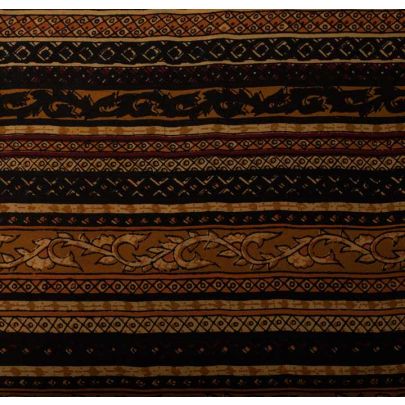 Silk Chiffon Brown Fabric