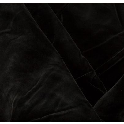 Cotton Velvet - Black (sold as 1.35m x 0.6m piece)