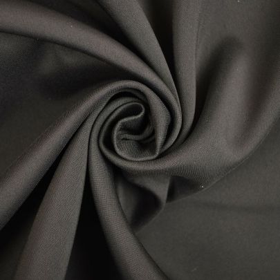 Wool Fabric Polyester Fabric Blend Black Fabric (120 x 200cm Remant Fabric) 